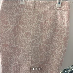 Vintage style pink and white patterned skirt size 12-14 (L)